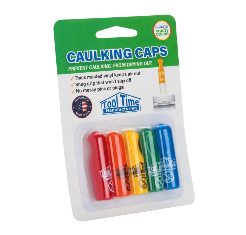 Tool Time Manufacturing Assorted Vinyl Reusable Caulking Caps