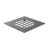 Danco Square Snap-In Shower Drain Cover  4-1/4 in.  Matte Black