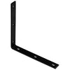 Corner Brace, Black Steel, 12.25-In.