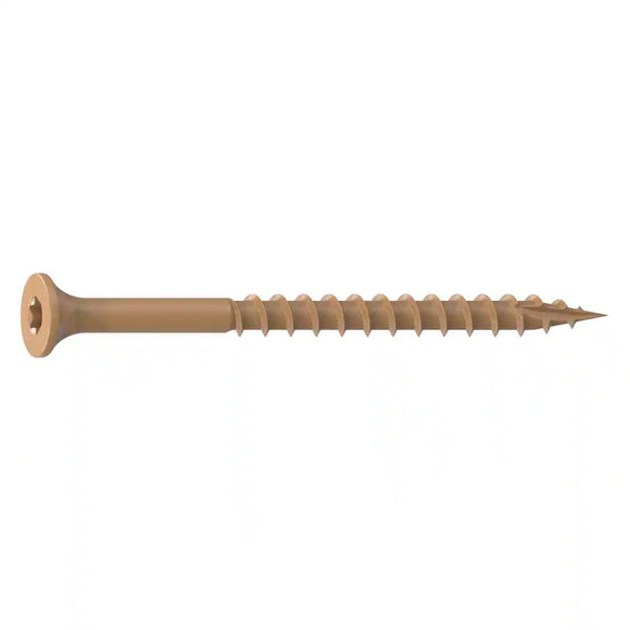 National Nail 2 in. #8 ProTech Tan Premium Star Drive Bugle-Head Deck Screws (100-Count)