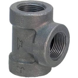 Pipe Fitting, Tee, Black, 3/8-In.