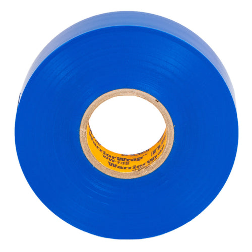 NSI Industries WW-732-BL WarriorWrap Premium Medium 3/4 in. x 66 ft. 7 mil Vinyl Electrical Tape, Blue