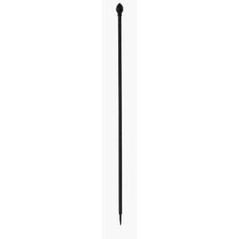 38-In. Black Garden Fence Post