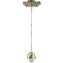 Decorative Mini Pendant Light Kit, Antique Brass