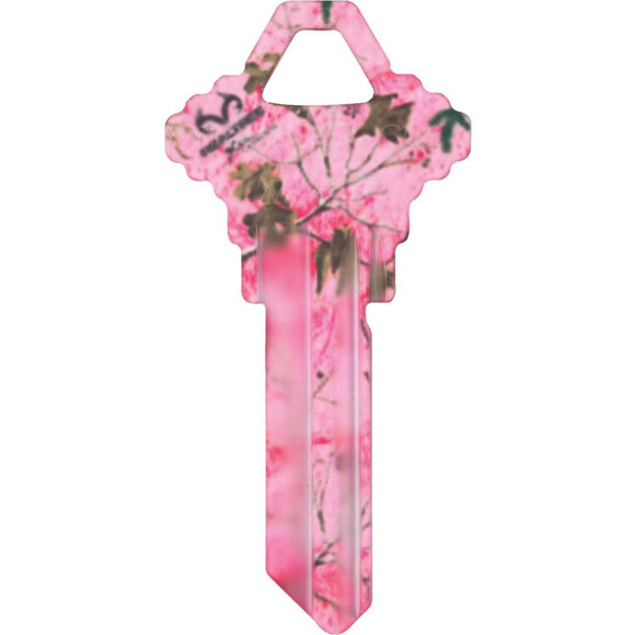 ILCO Schlage Realtree Paradise Pink Camo Design Decorative Key, SC1