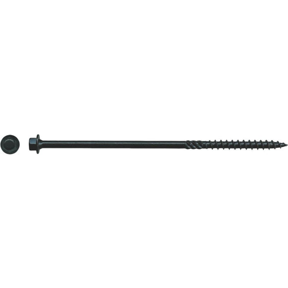 Big Timber #14 x 6 In. Black Log Structure Screw (25 Ct.)