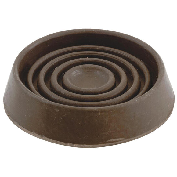 Do it 1-3/4 In. Inner Diameter Round Brown Furniture Leg Cup,(4-Pack)