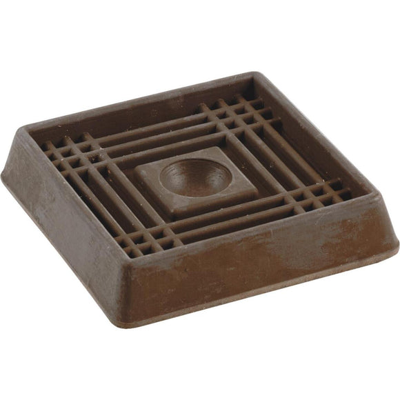 Do it 2 In. Inner Dimension Square Rubber Furniture Cup (4 Count)