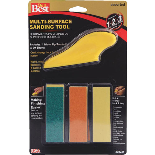 Do it Best Micro Zip Sander Hand Sanding Kit