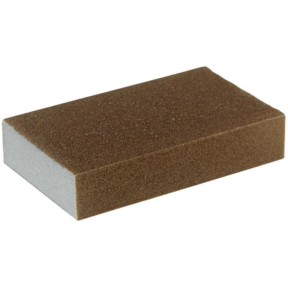 Do it Best Jumbo All-Purpose 3 In. x 5 In. x 1 In. 80/120 Grit Fine/Medium Sanding Sponge