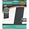 Gator Waterproof 9 In. x 11 In. 180 Grit Fine Sandpaper (25-Pack)