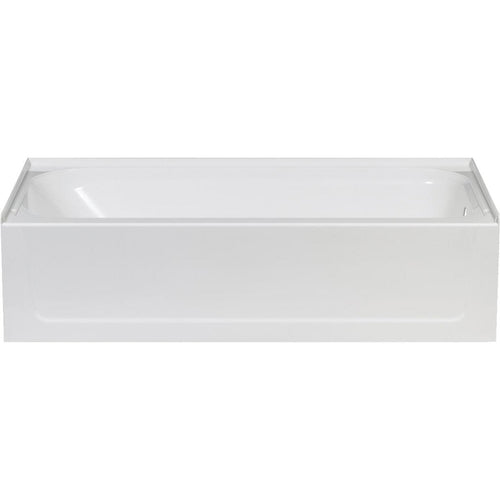 Mustee Topaz 60 In. L x 30 In. W x 16-1/2 In. D Right Drain Bathtub in White