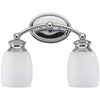 Home Impressions Palms 2-Bulb Chrome Vanity Bath Light Bar