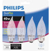 Philips DuraMax 40W Clear Medium BA9.5 Incandescent Bent Tip Light Bulb (4-Pack)