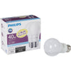 Philips 40W Equivalent Daylight A19 Medium LED Light Bulb (2-Pack)