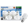 Philips Energy Saver 60W Equivalent Daylight Medium Base T2 Spiral CFL Light Bulb (4-Pack)