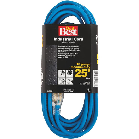 Do it Best 25 Ft. 16/3 Industrial Outdoor Extension Cord