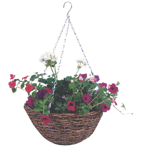 Gardman 14 In. Rattan Hanging Plant Basket