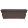 Bloem Dura Cotta 24 In. Plastic Chocolate Flower Box