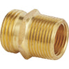 Best Garden 3/4 In. MNH x 3/4 In MNPT x 1/2 In. FNPT Brass Non-Swivel Hose Connector