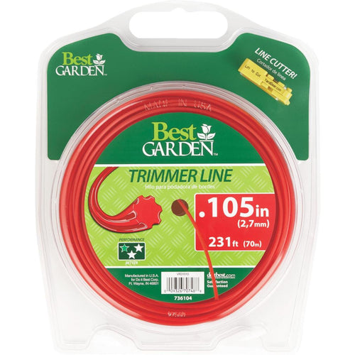 Best Garden 0.105 In. x 231 Ft. 7-Point Trimmer Line