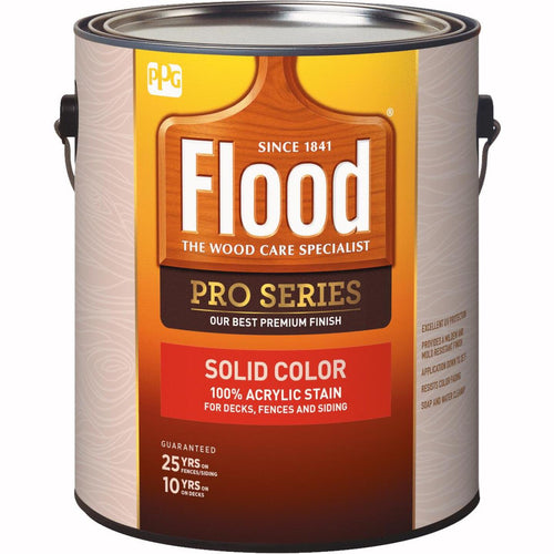 Flood 100% Acrylic Solid Color Stain, Cedar, 1 Gal.