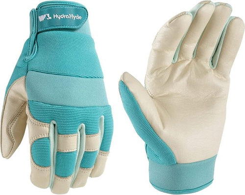 Wells Lamont Women’s Hydrahyde Leather Hybrid Work Gloves (Medium)