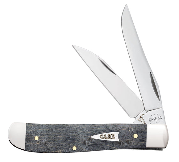 Case Smooth Gray Birdseye Maple Mini Trapper (Gray Birdseye Maple Wood)